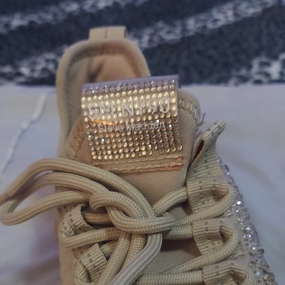 Steve Madden Sparkling Beige Sneakers - Picture 13 of 15